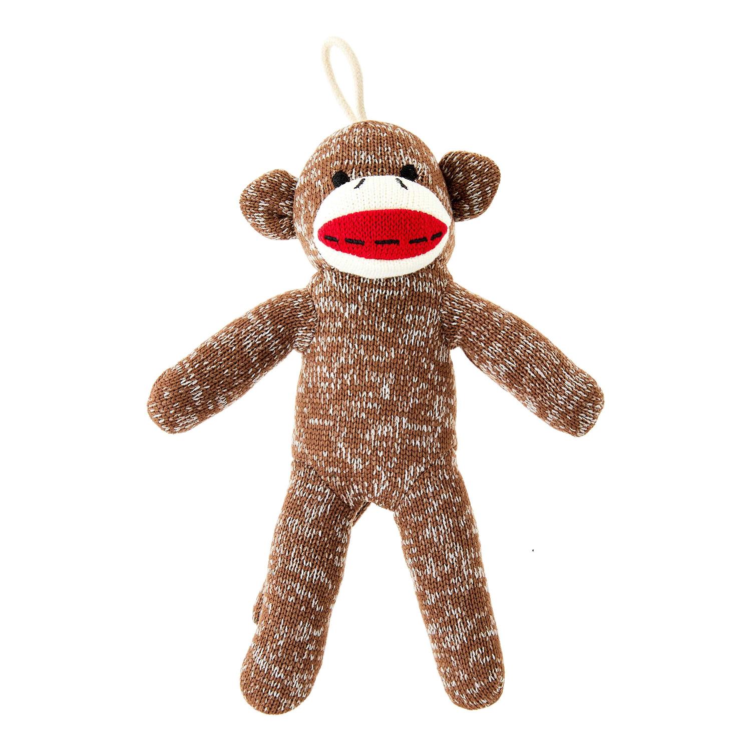 Vibrant Life Cozy Buddy Sock Monkey Dog Toy