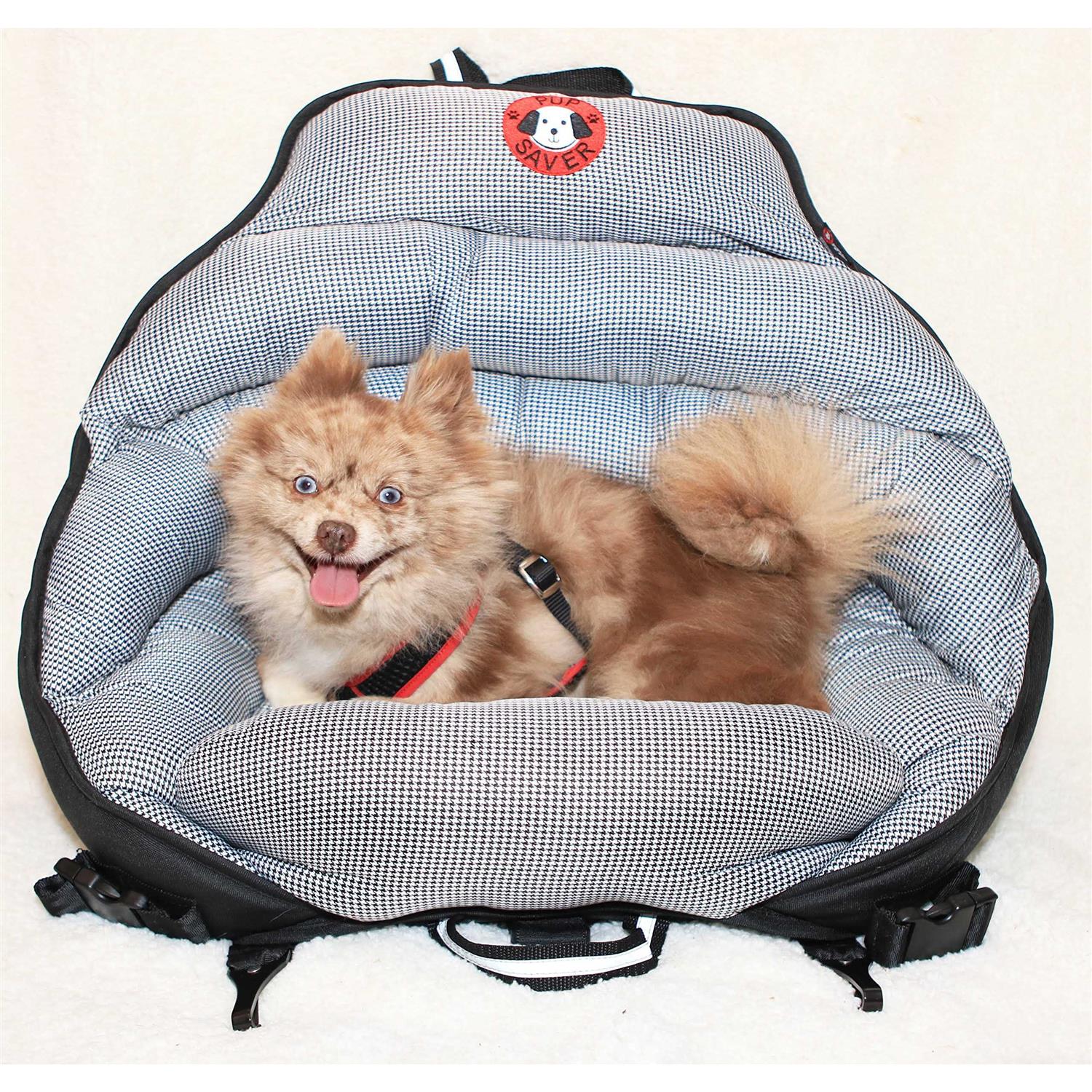 PupSaver Dog Car Seats for Small and Medium Dogs Travel Booster Pet Seat |Crash-Tested Dog Bed for Cars