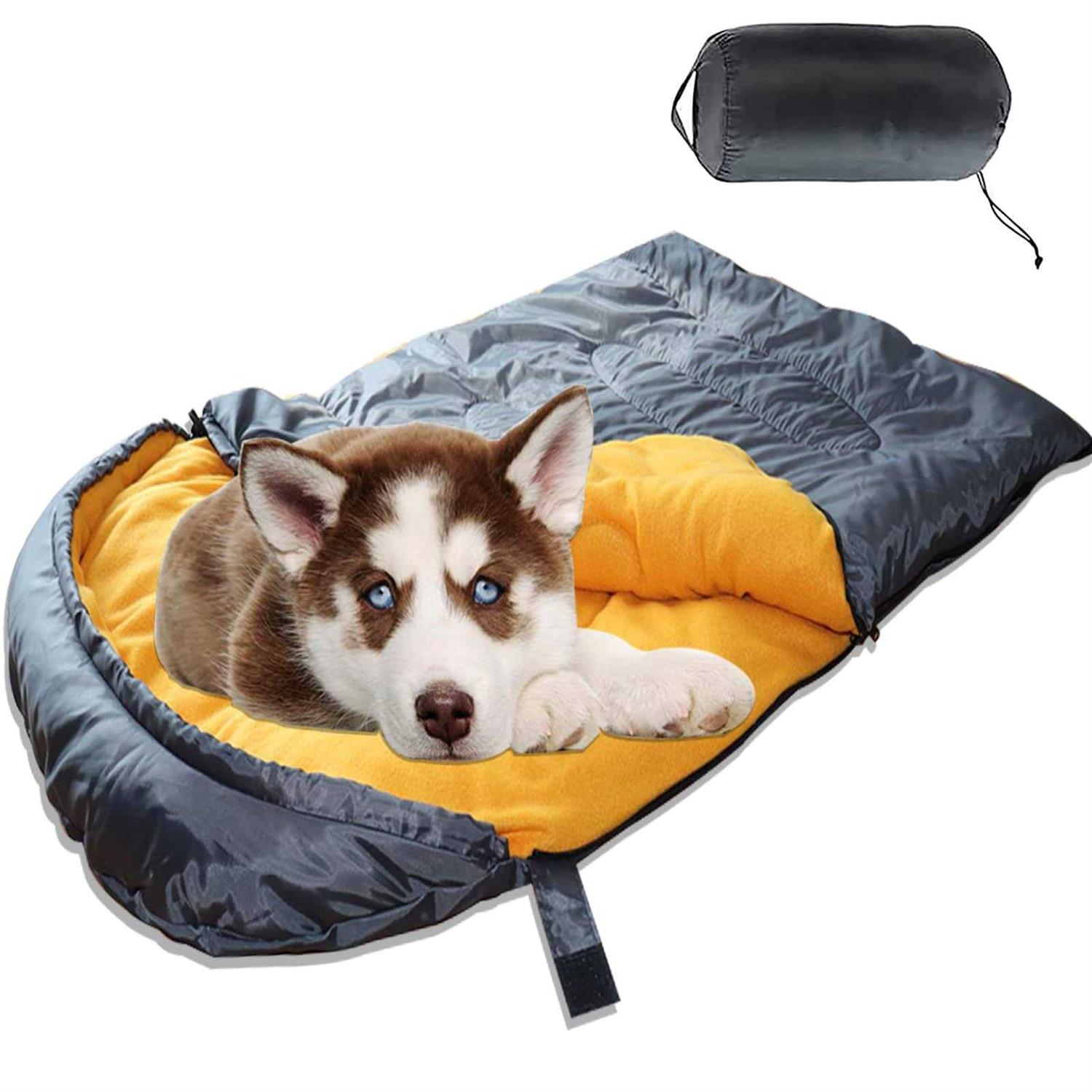 Lifeunion Dog Sleeping Bag with Storage Bag Waterproof Warm Packable Dog Bed for Travel Camping Hiking Backpacking