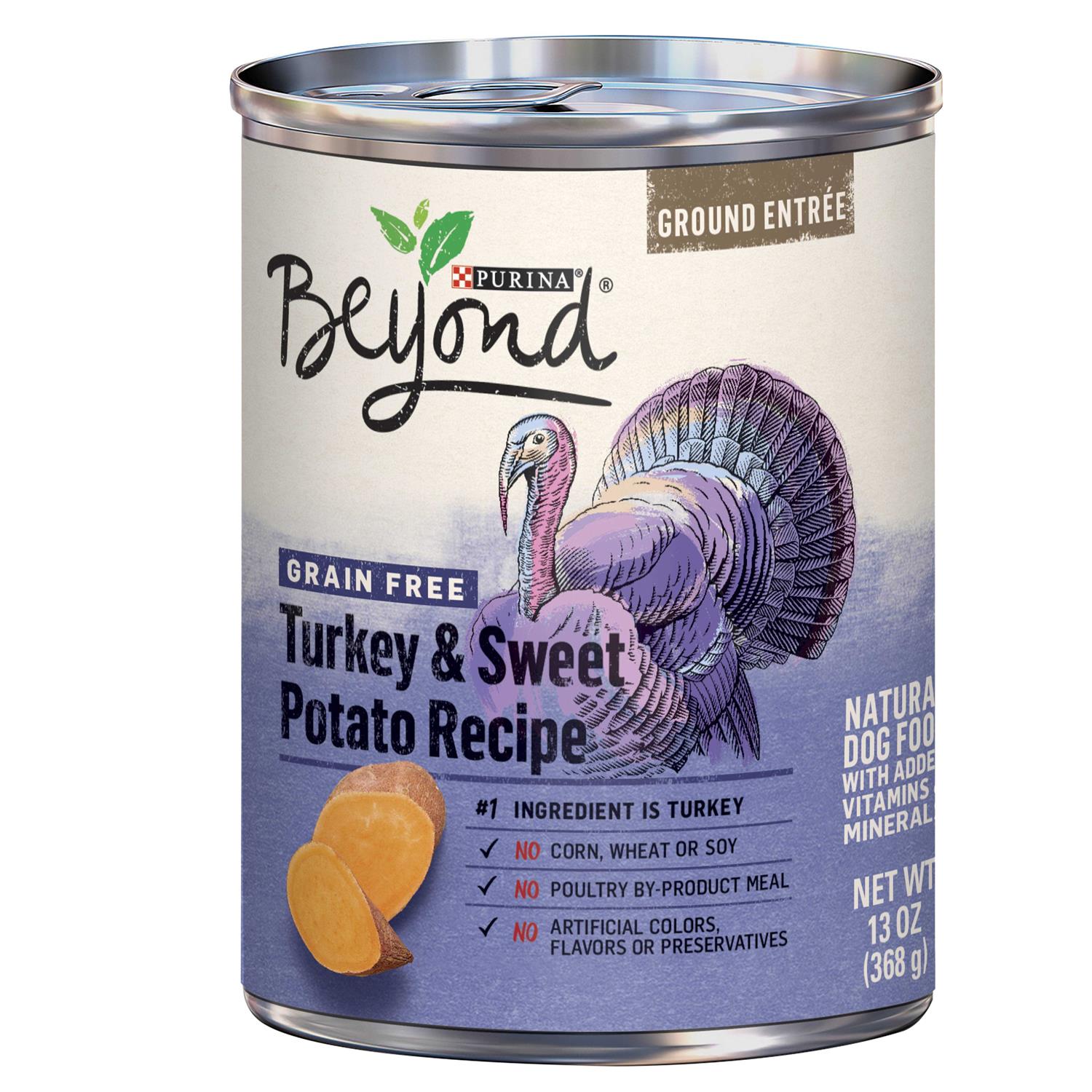 Purina Beyond Grain Free Ground Entrée Turkey & Sweet Potato Recipe Wet Dog Food