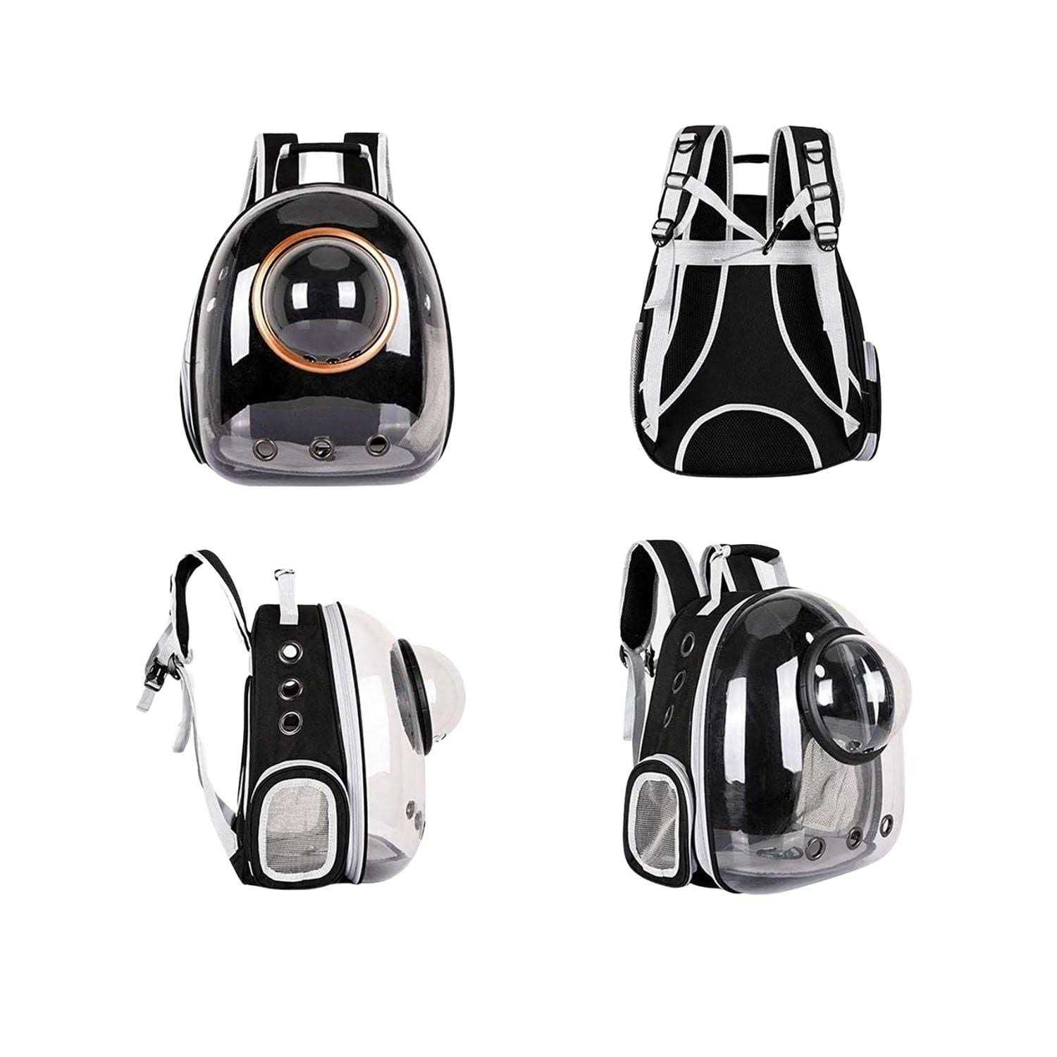 Floofi Space Capsule Backpack Dog Cat Pet Travel Carrier Grey
