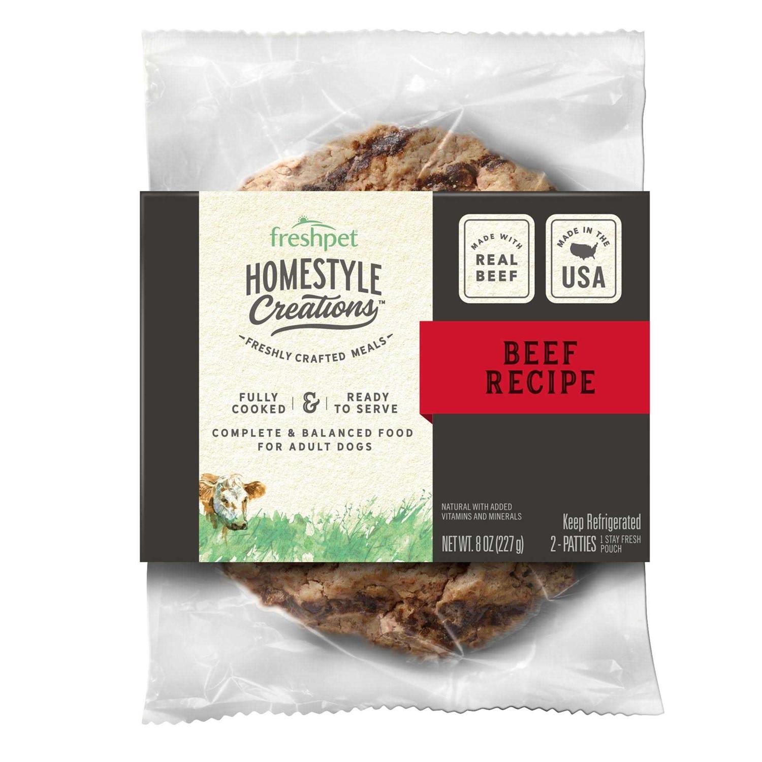 Freshpet Homestyle Creations Dog Food Beef Recipe
