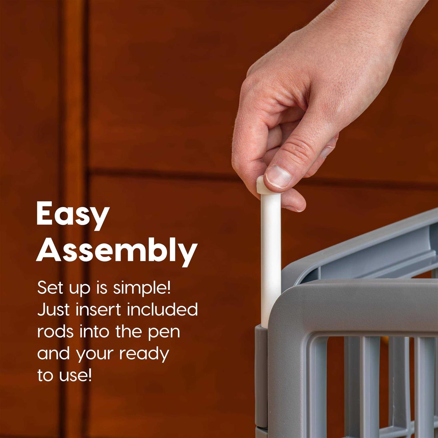 Iris USA Exercise 4-Panel Pet Playpen with Door