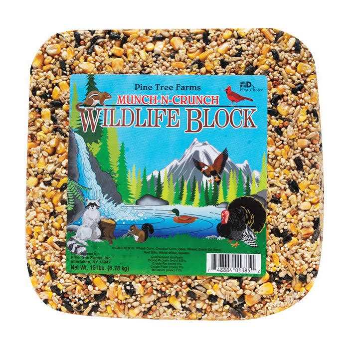 Pine Tree Farms 1385 Munch-N-Crunch Wildlife Block