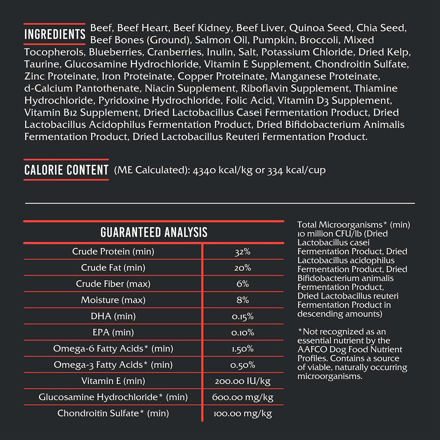 FIDELIS Freeze Dried Dog Food With Superfoods For Large Dog Breeds