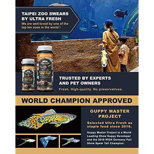 Ultra Fresh Tetra Fish Food Slow Sinking All Natural Ingredients
