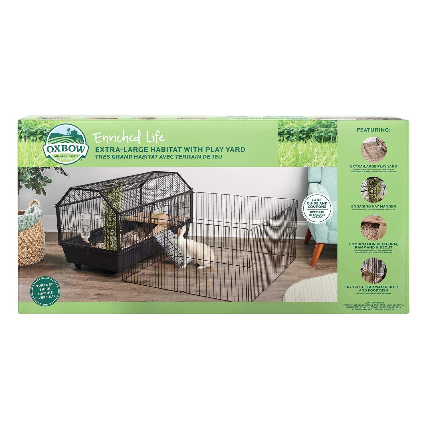 Oxbow Enriched Life Habitat with Play Yard