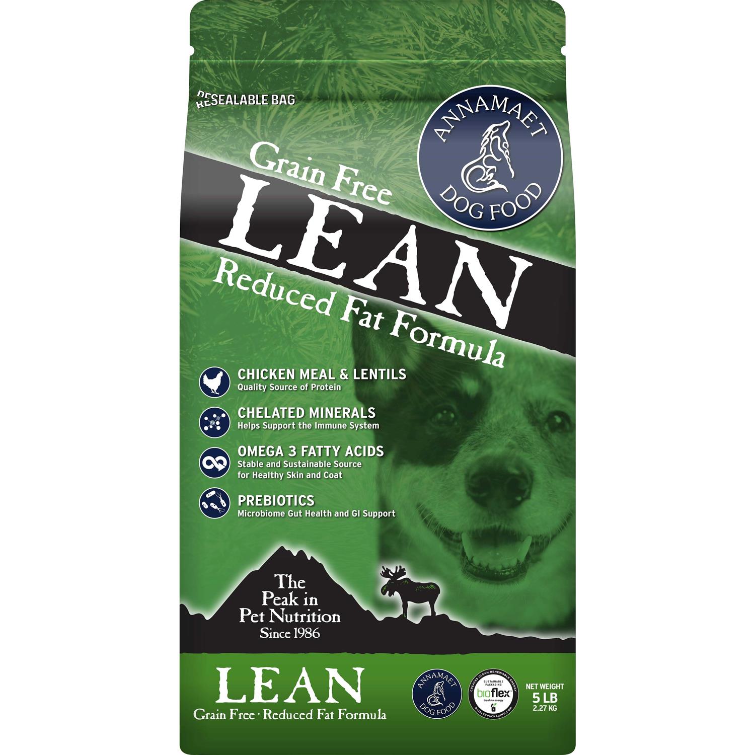 Annamaet Grain-Free Lean Fat Formula Dry Dog Food