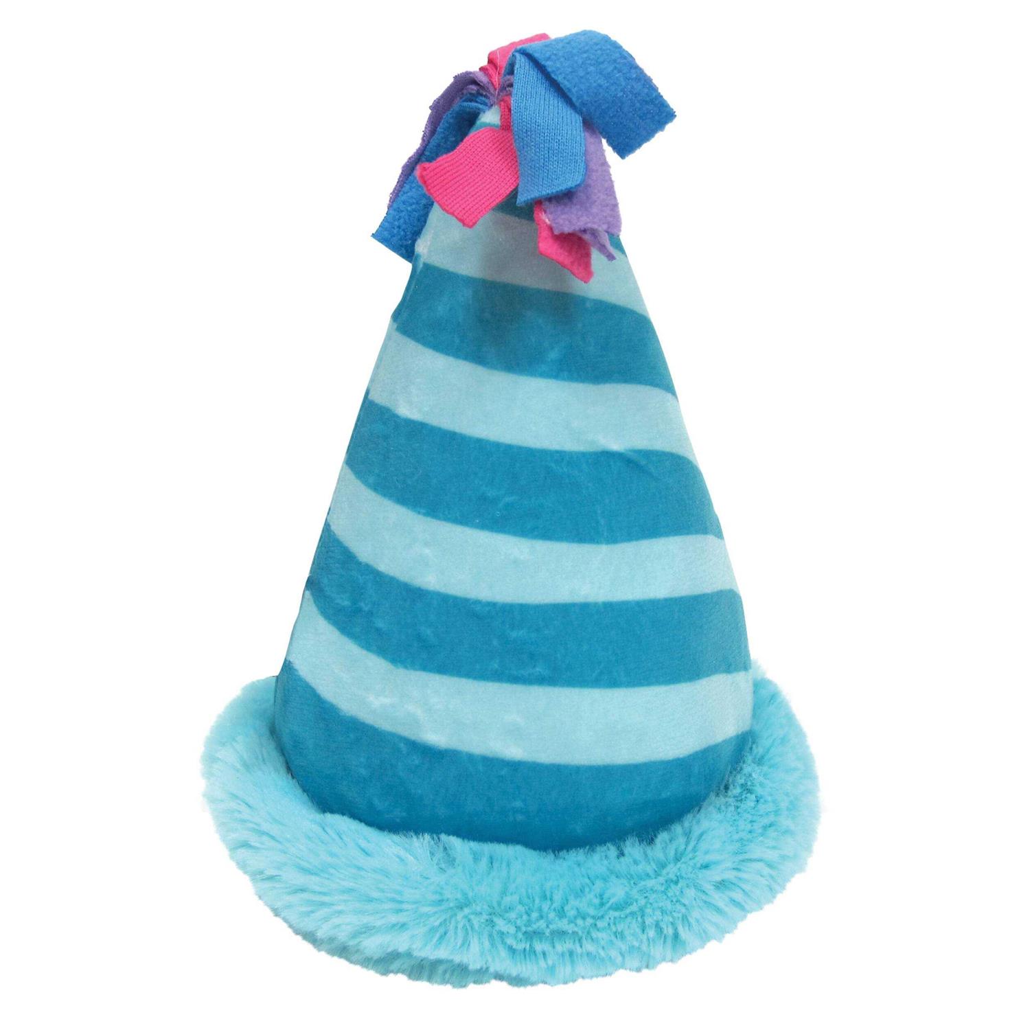fouFIT Birthday Hat Crinkle Plush Dog Toy