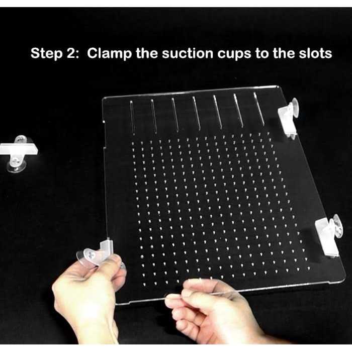 RA AquaTech Acrylic Aquarium Divider Kit 20L 20H 29 40B 125gal Fish Tank with Suction Cups