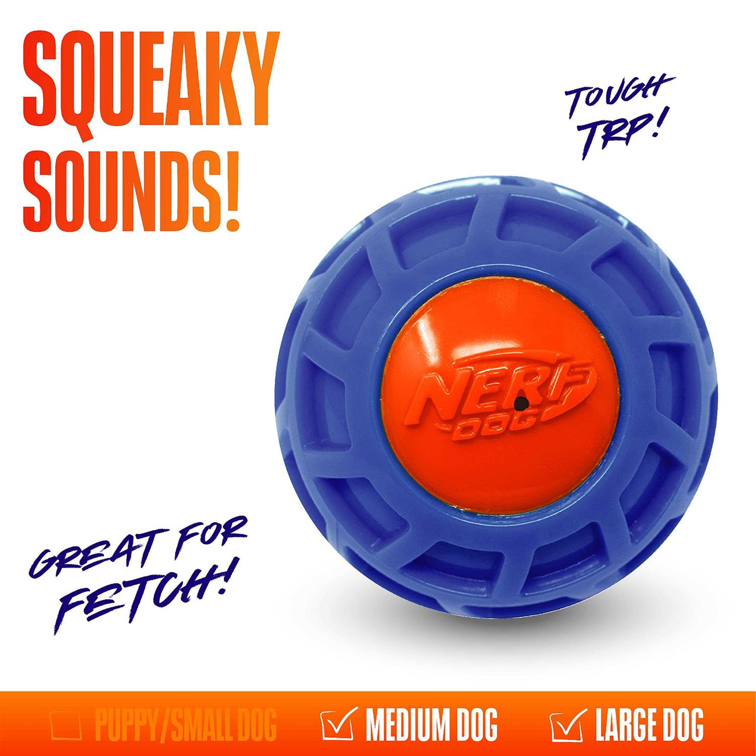 Nerf Dog TPR EXO Squeak Ball