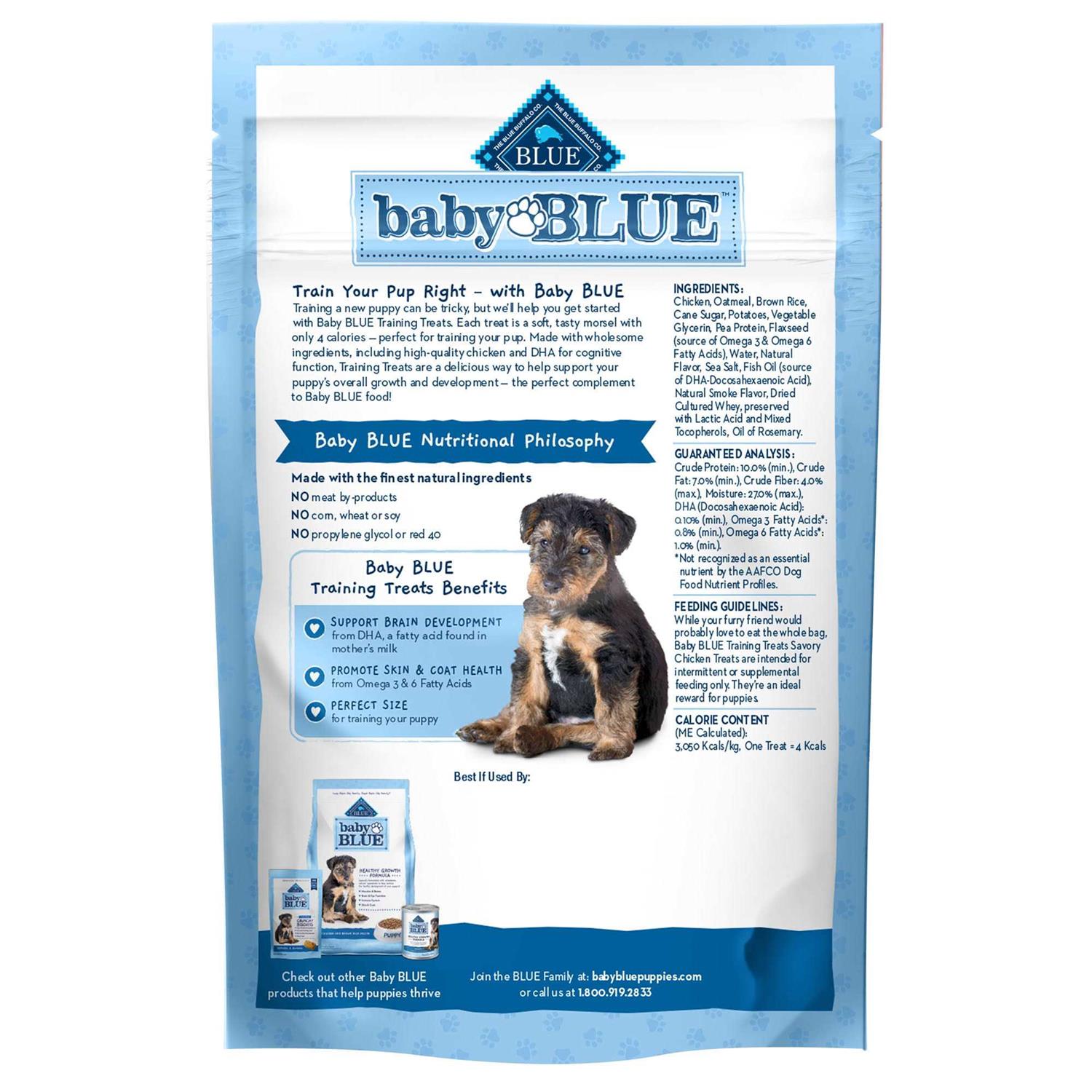 Blue Buffalo Baby Blue Training Treats Natural Puppy Soft Dog Treats