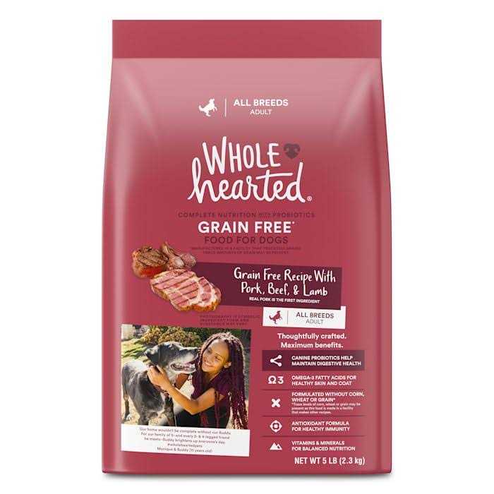 WholeHearted Grain Free Pork Beef & Lamb Recipe Dry Dog Food