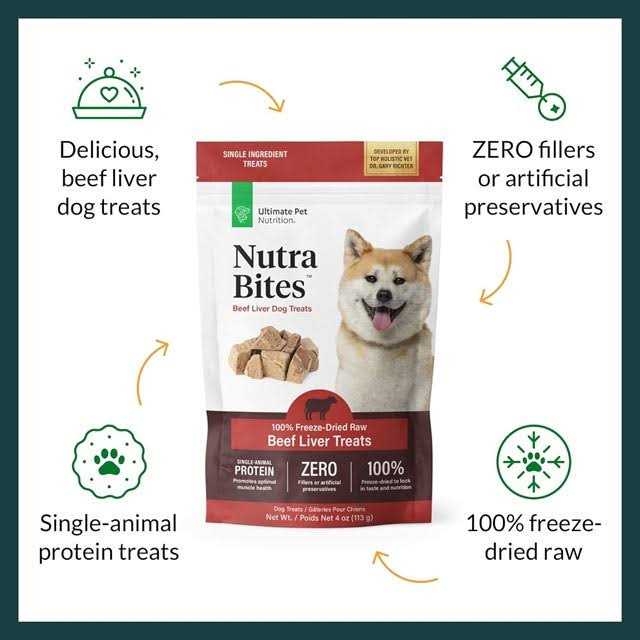 Ultimate Pet Nutrition Nutra Bites Liver Freeze-Dried Dog Treats