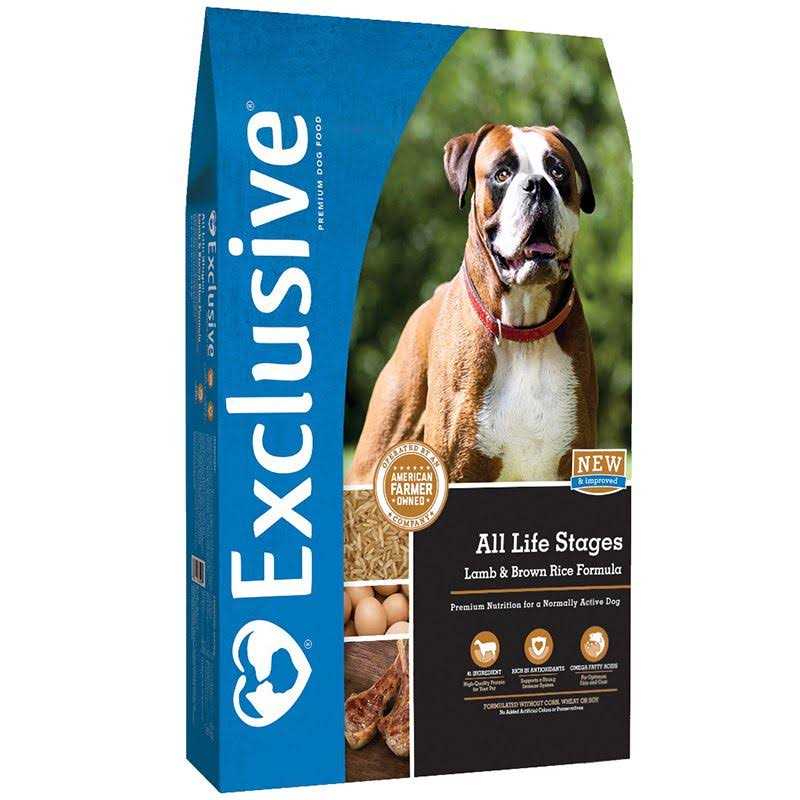 Exclusive Dog Food All Life Stages Lamb Brown Rice
