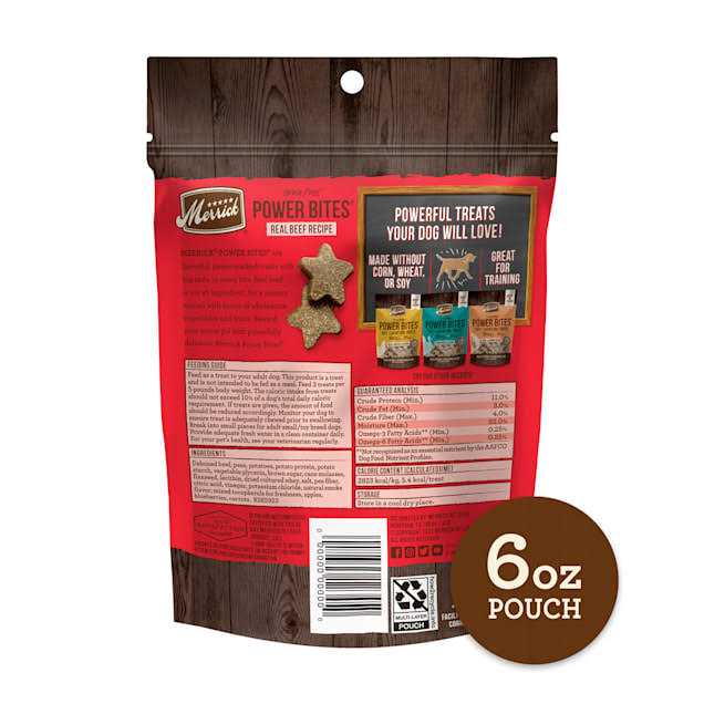 Merrick Real Beef Power Bites Dog Treats