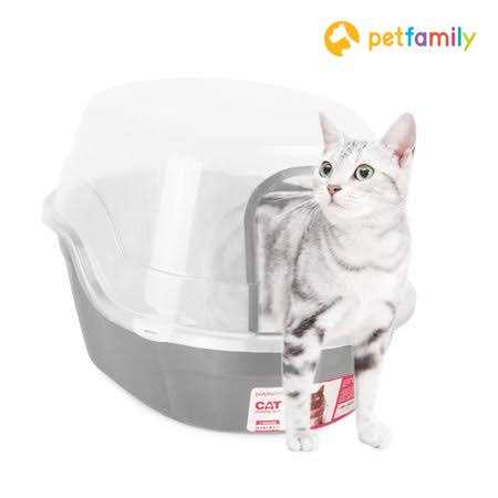 Petphabet Jumbo Hooded Cat Litter Box