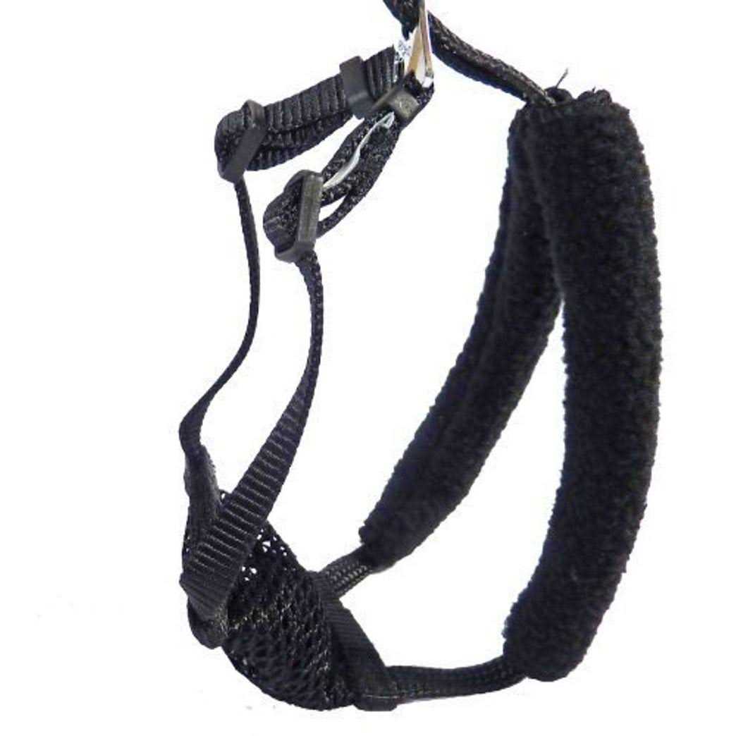 Yuppie Puppy Medium Black Anti Pull Mesh Dog Harness Neck Sizes 10 16