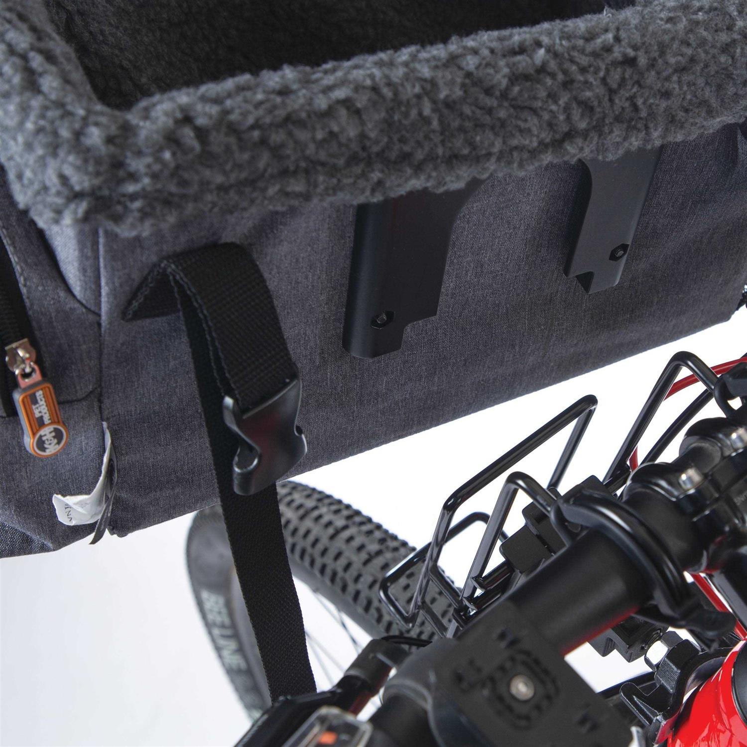K&H Pet Products Travel Bike Basket for Pets Gray