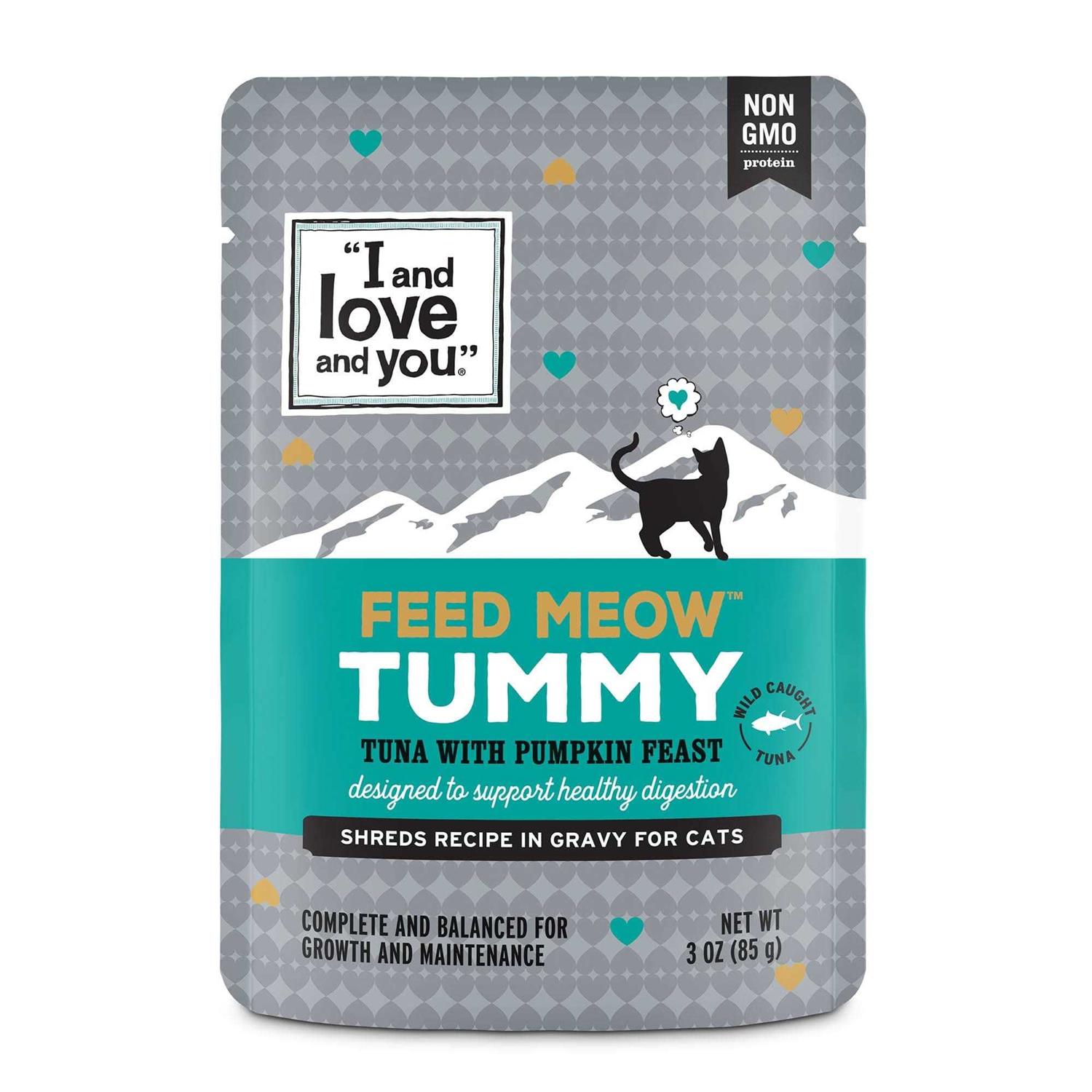 I and love and you Feed Meow Wet Cat Food, Tummy Formula with Tuna and Pumpkin