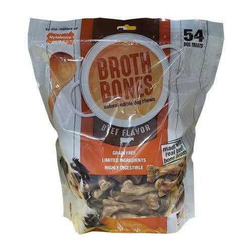 Nylabone Broth Bones Natural Edible Dog Chews