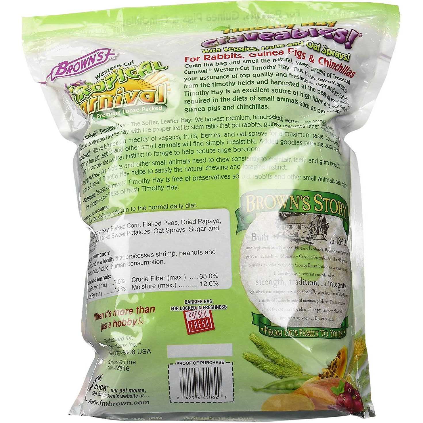 Brown’s Tropical Carnival Timothy Hay Craveables