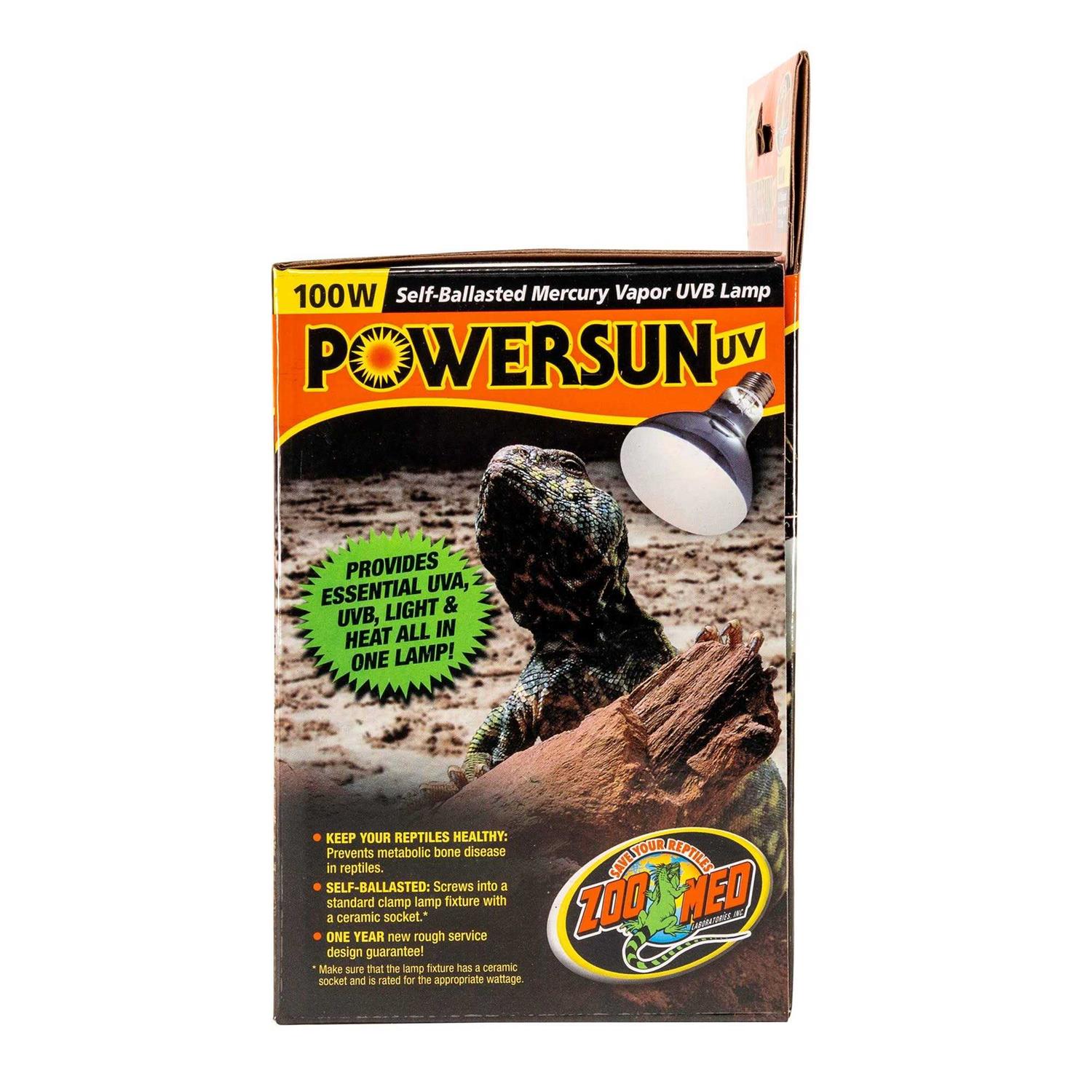 Zoo Med PowerSun UV Self-Ballasted Mercury Vapor UVB Lamp
