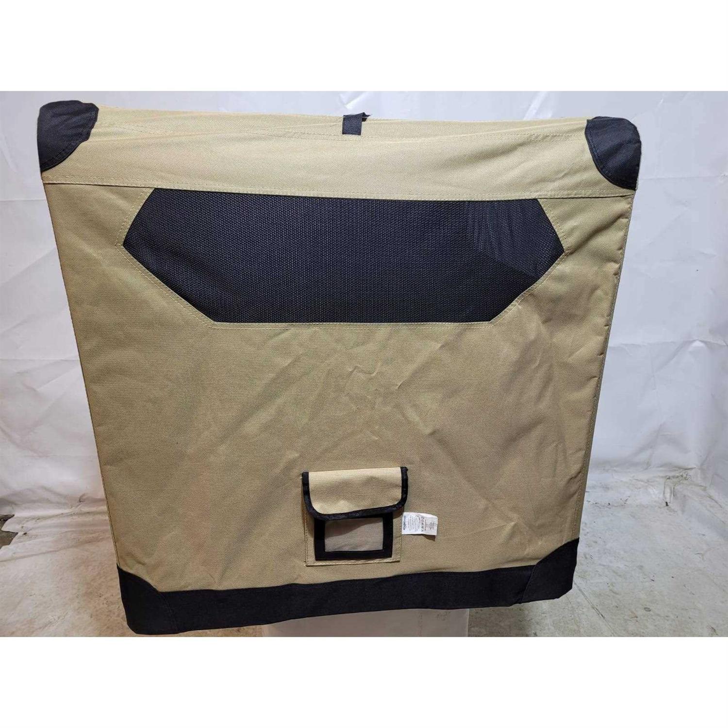 Amazon Basics 2-door Soft-sided Folding Travel Crate Dog Kennel