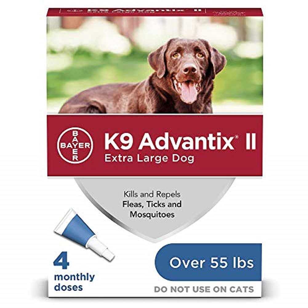 K9 Advantix II Vet-Recommended Flea Tick & Mosquito Prevention for XL Dogs +55 lbs