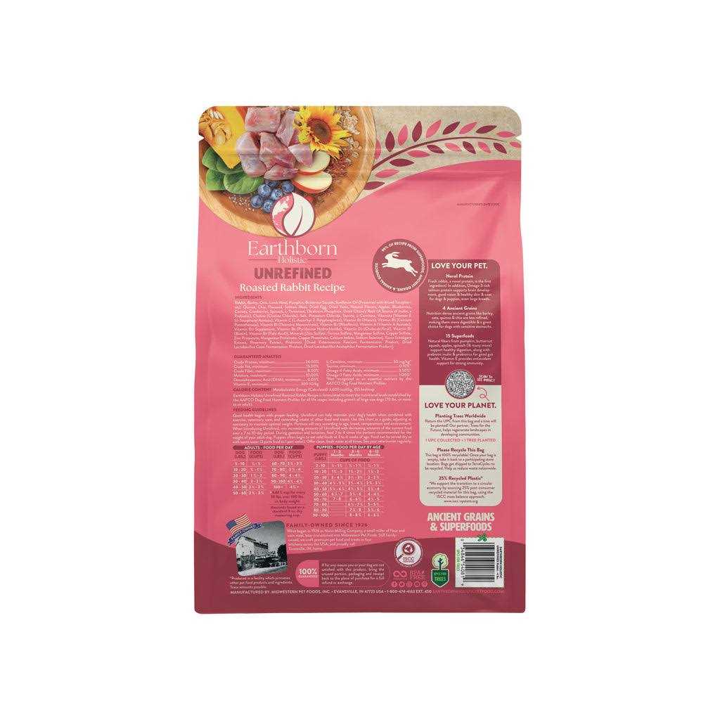 Earthborn Holistic Unrefined Roasted Rabbit with Ancient Grains & Superfoods Dry Dog Food