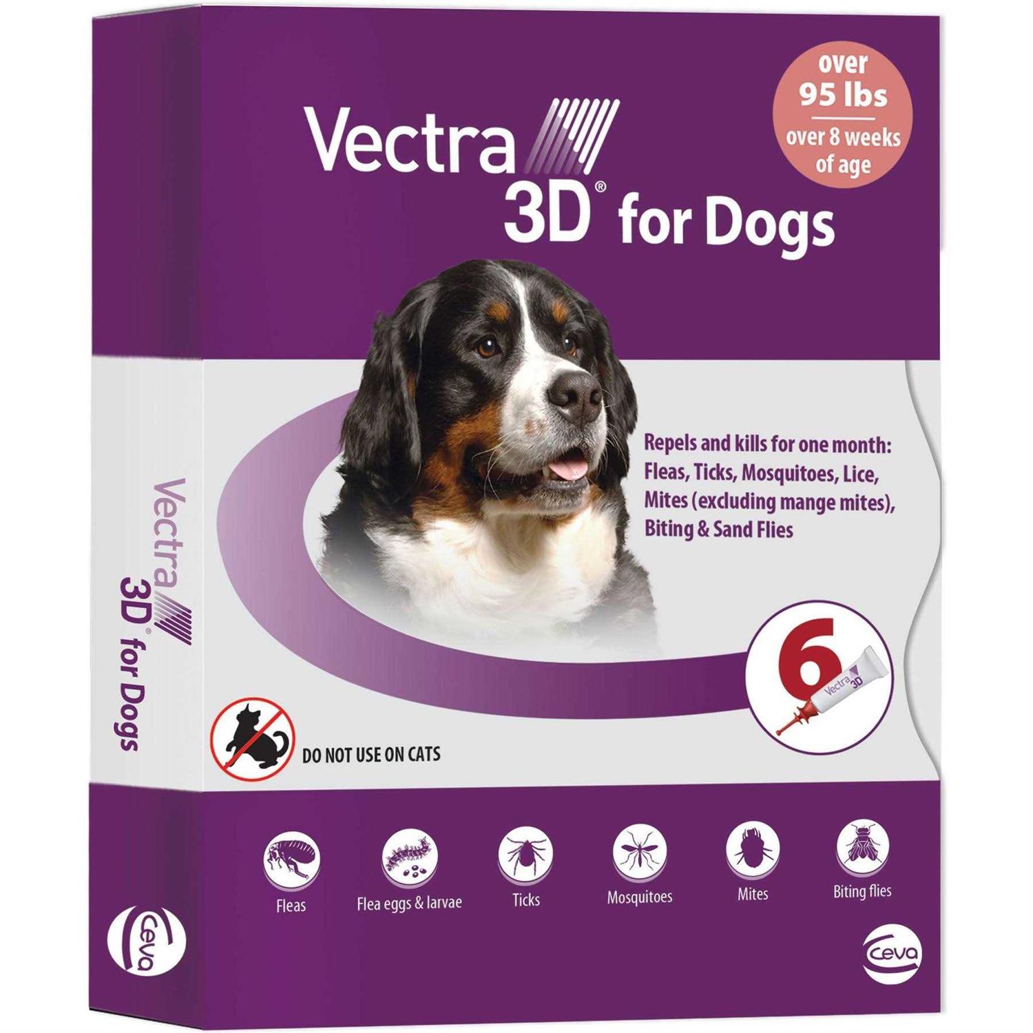 Vectra 3D Over 95 lbs 6 Pk for Dogs