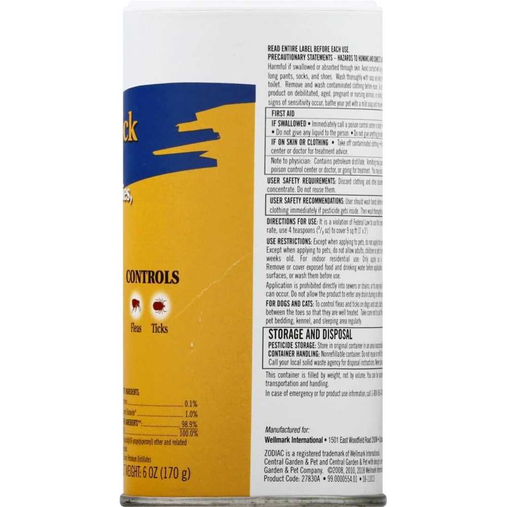 Zodiac Flea & Tick Powder for Dogs