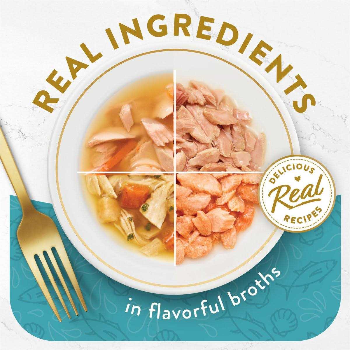 Fancy Feast Lickable Appetizers and Broths Collection Grain Free Wet Cat Food Topper Variety Pack