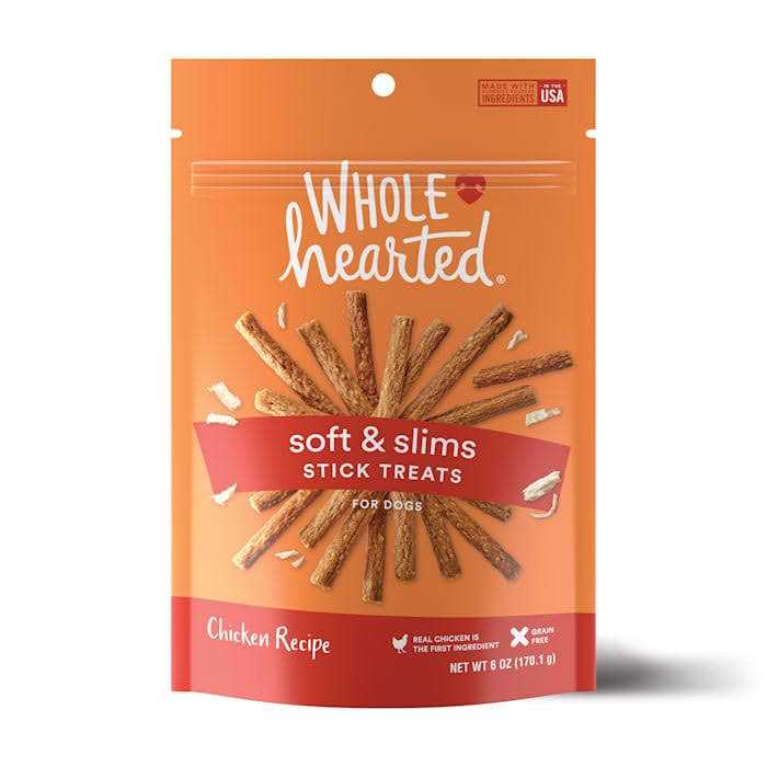 WholeHearted Grain Free Soft and Chewy Dog Stick Treats