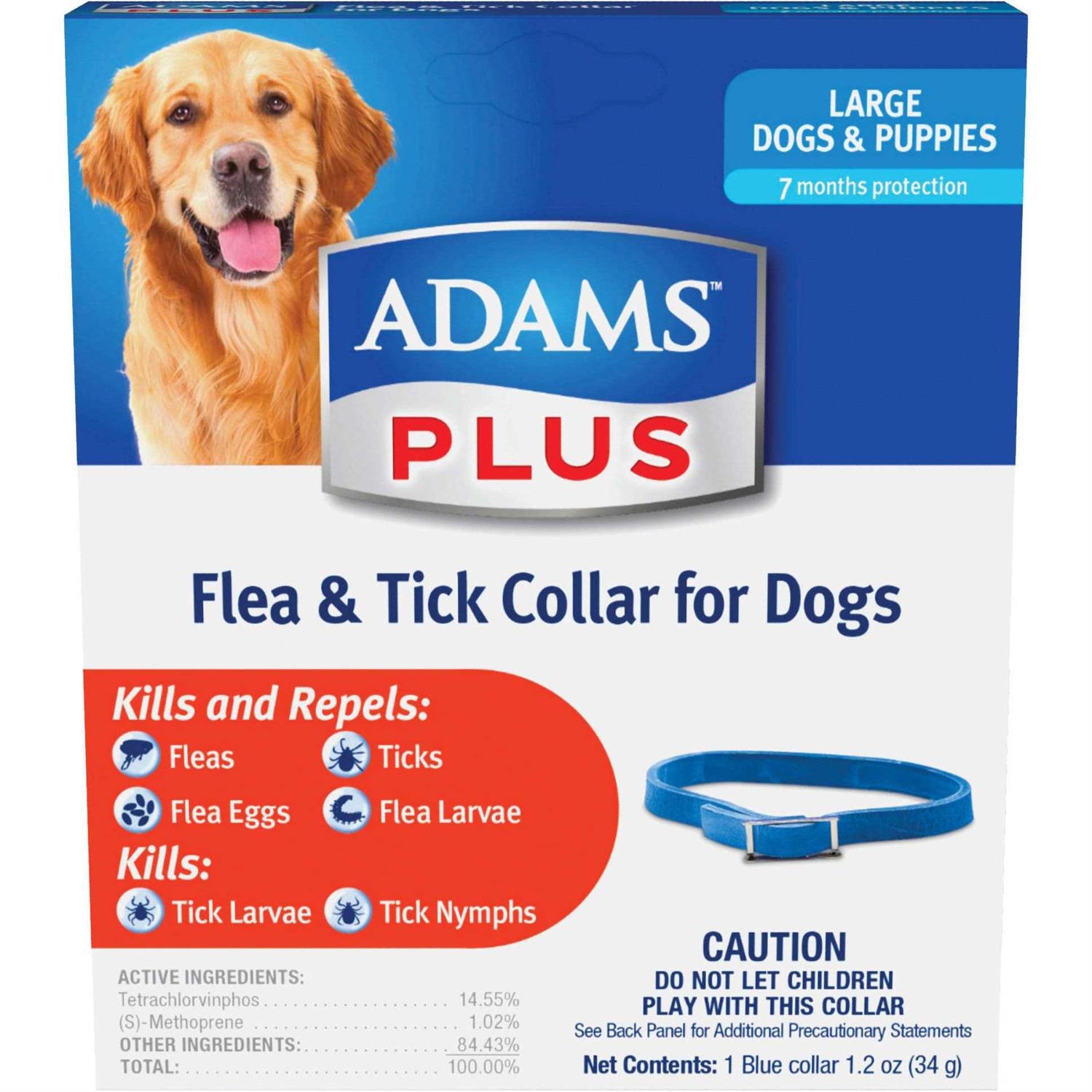 Adams Flea & Tick Plus Collar for Dogs