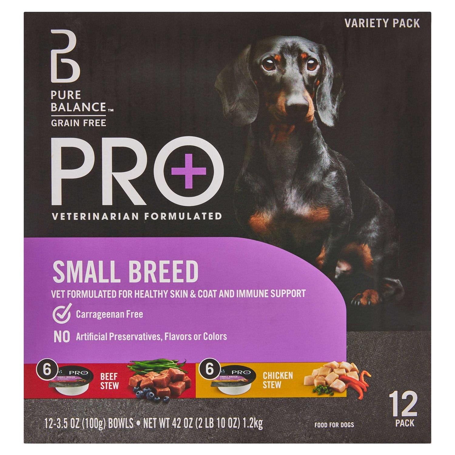 Pure Balance Pro+ Small Breed Chicken & Beef Wet Dog Food