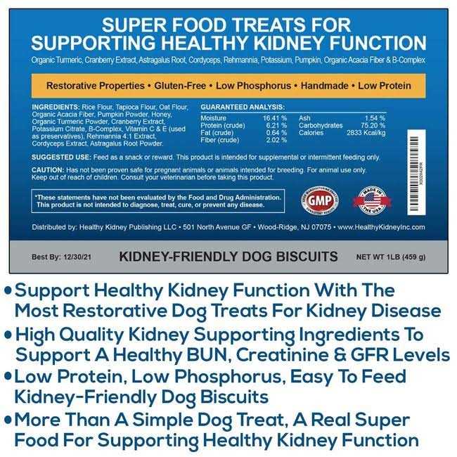 Kidney Restore Bacon Dog Treats Low Protein Dog Treats for Kidney Support for Dogs. Renal Treats for Any Kidney Dog Diet