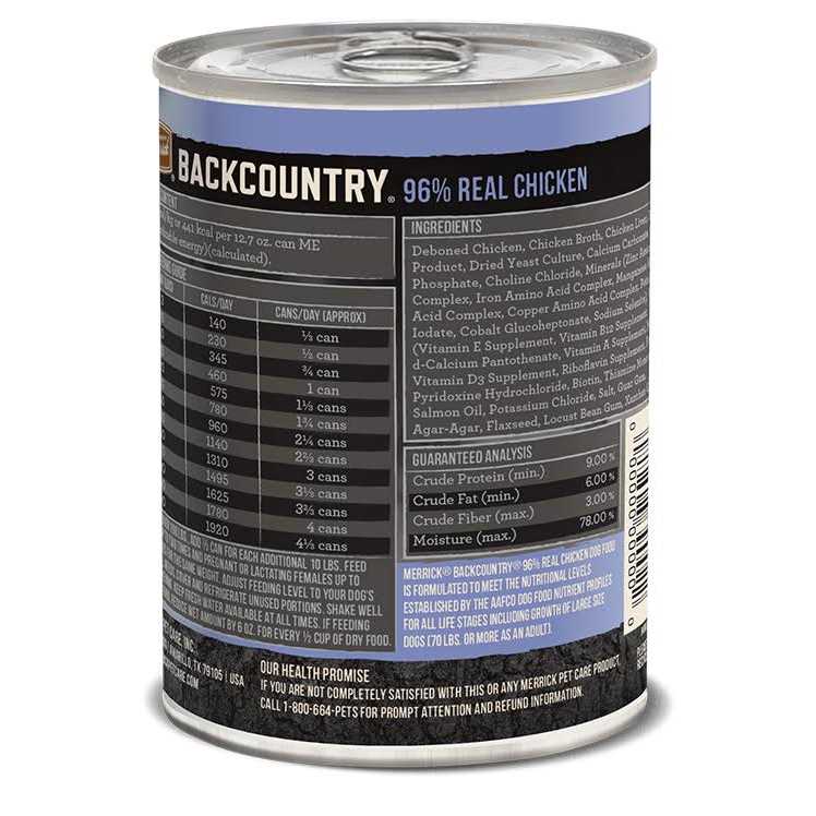 Merrick 96% Real Beef Backcountry Grain Free Canned Dog Food