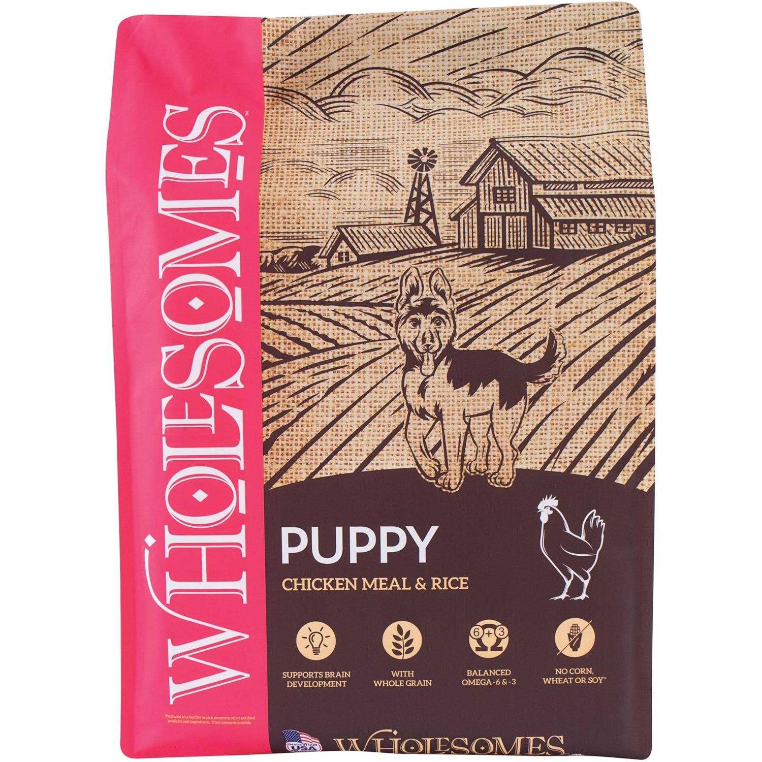 Wholesomes Puppy Chicken Meal & Rice Dry Dog Food