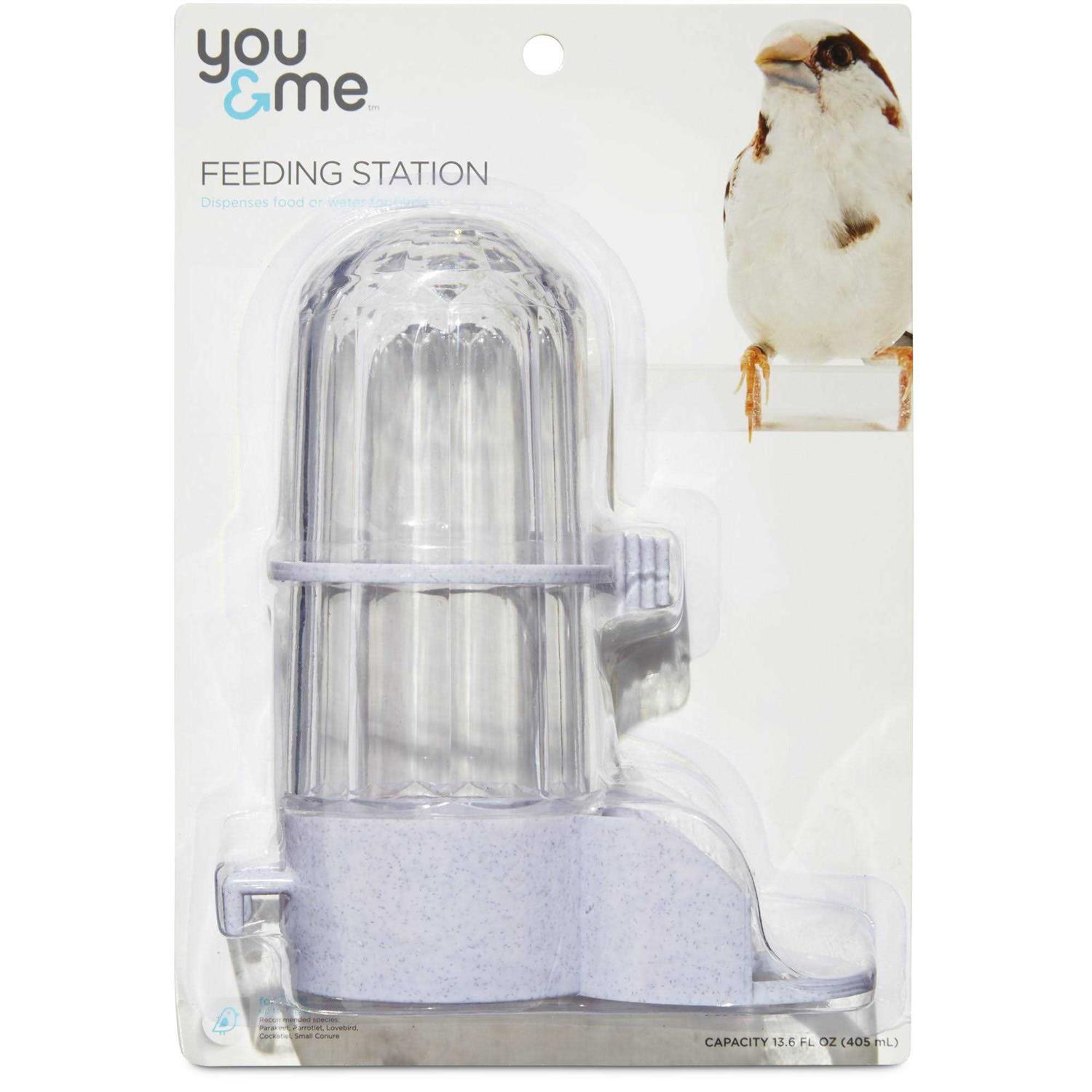 You & Me Jumbo Fountain White Bird Feeder