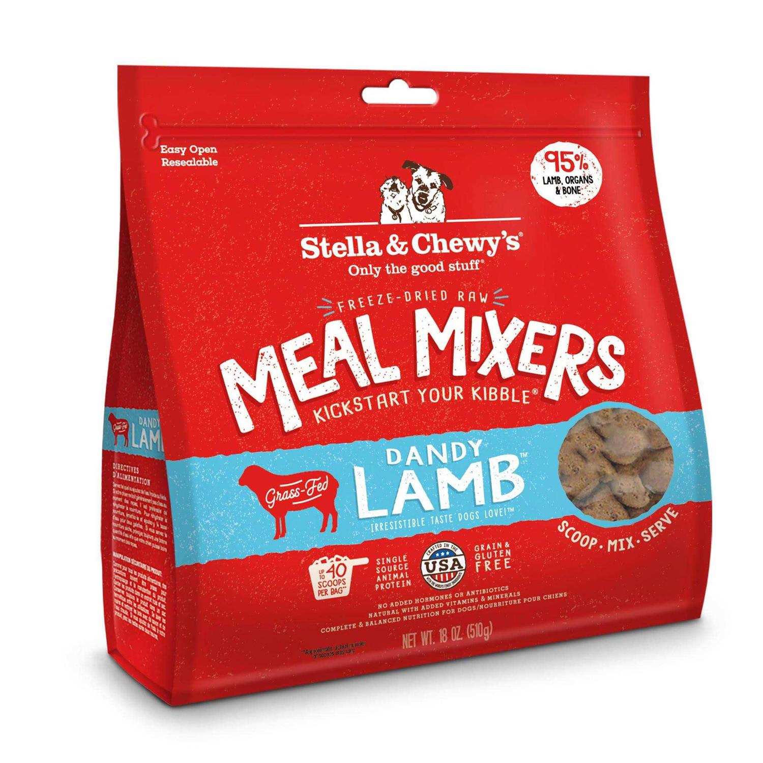 Stella & Chewy’s Freeze Dried Dandy Lamb Meal Mixers Dog Food