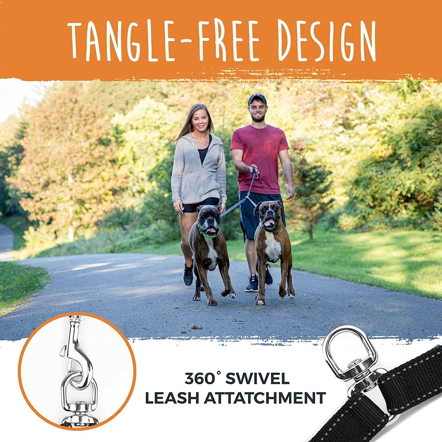 Mighty Paw Adjustable Double Dog Leash