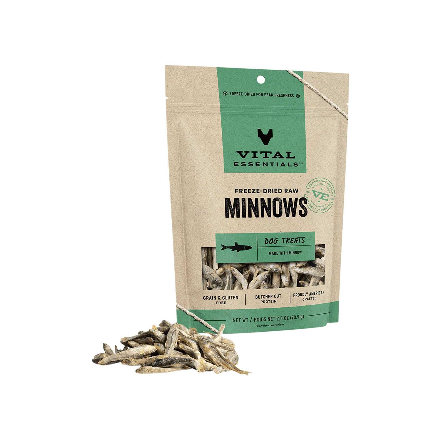 Vital Essentials Freeze Dried Minnows Dog Treats