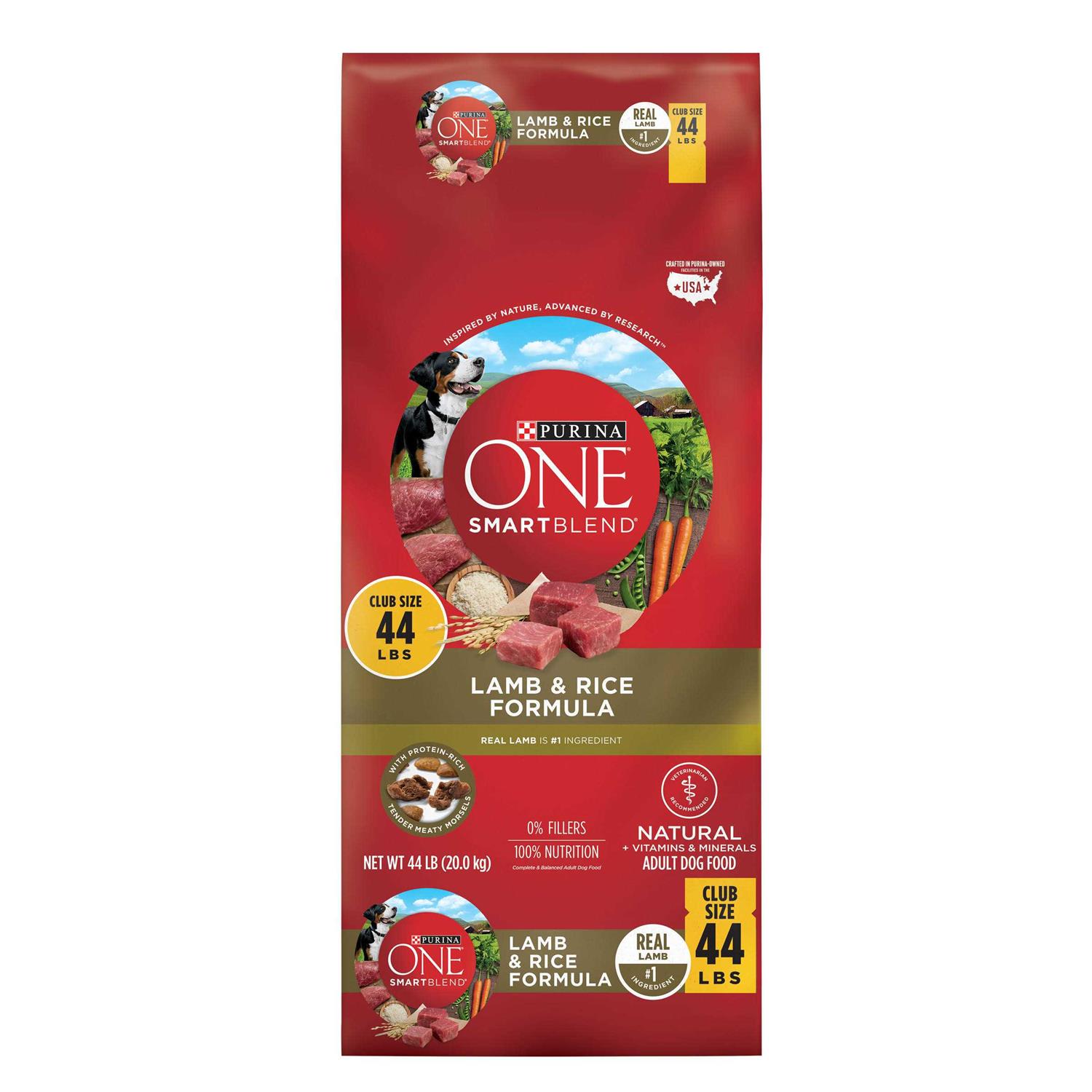 Purina ONE Natural Dry Dog Food SmartBlend Lamb Rice Formula