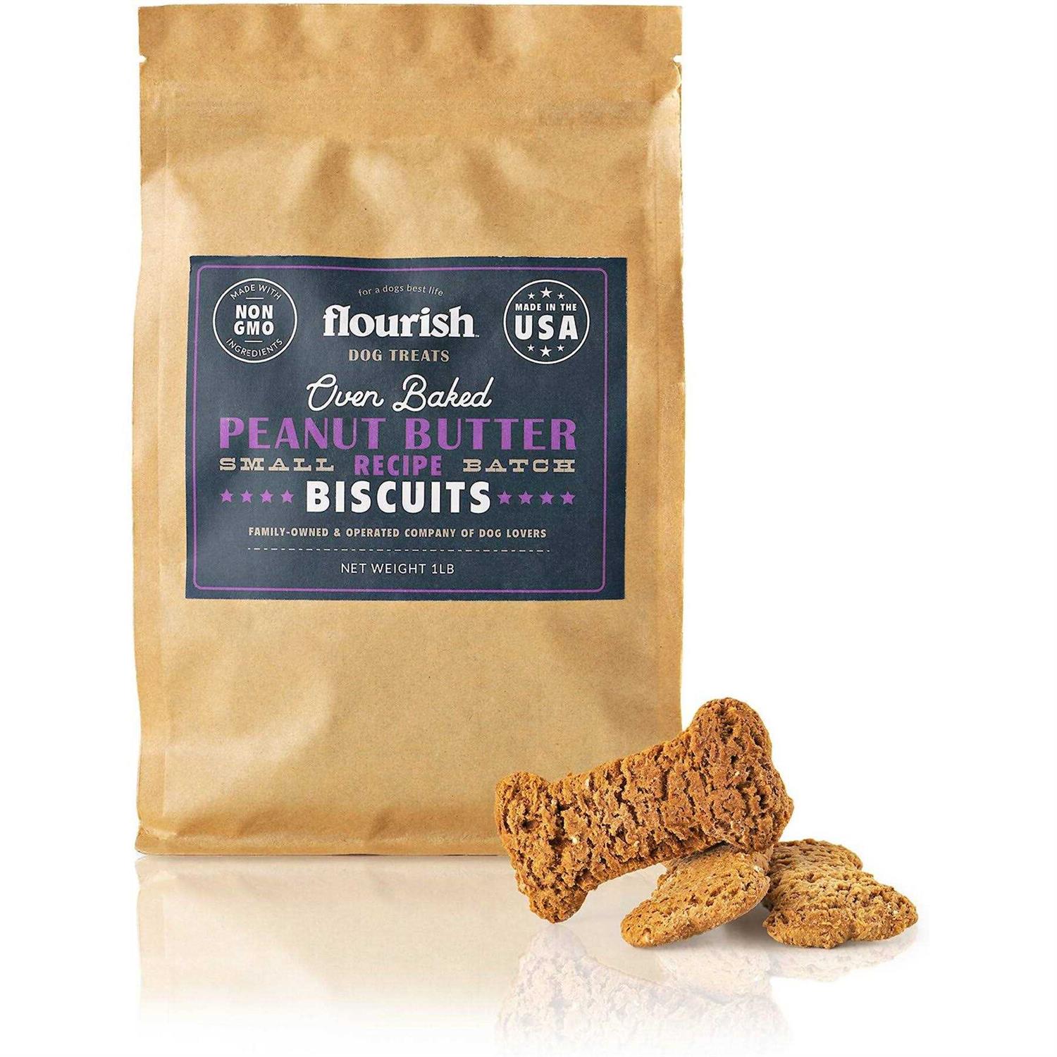 Flourish Peanut Butter Banana Biscuit Dog Treats