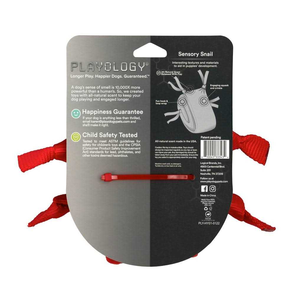 Playology Puppy Sensory Snail Dog Toy