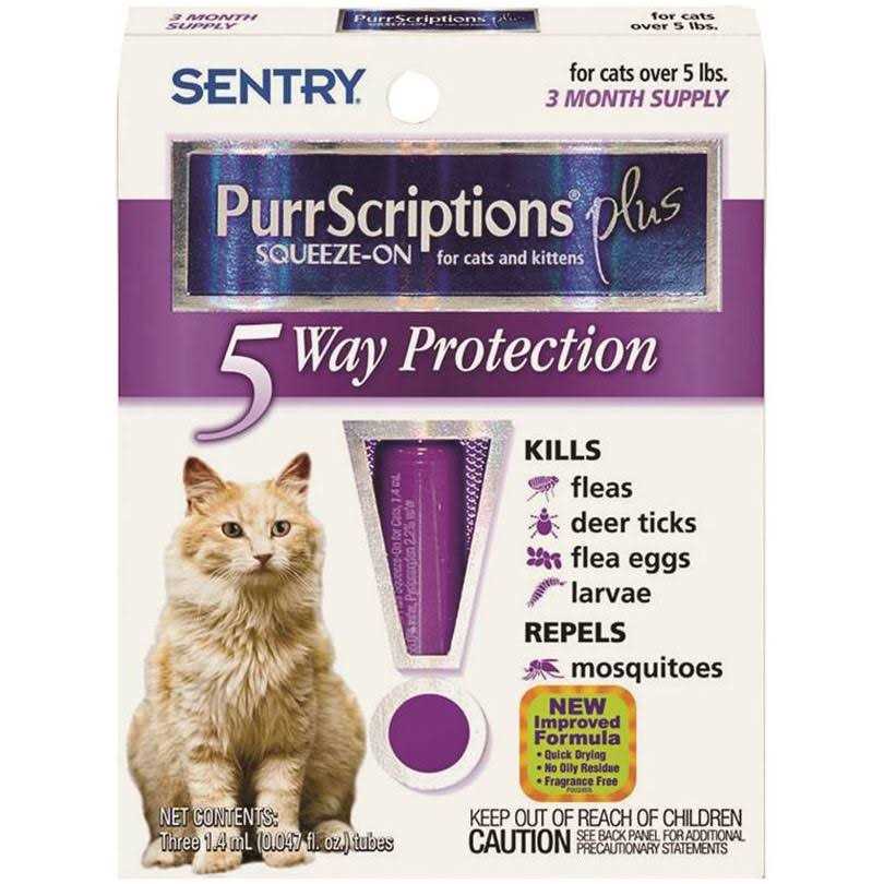 Sentry PurrScriptions Plus 01981 Flea and Tick Squeeze-On