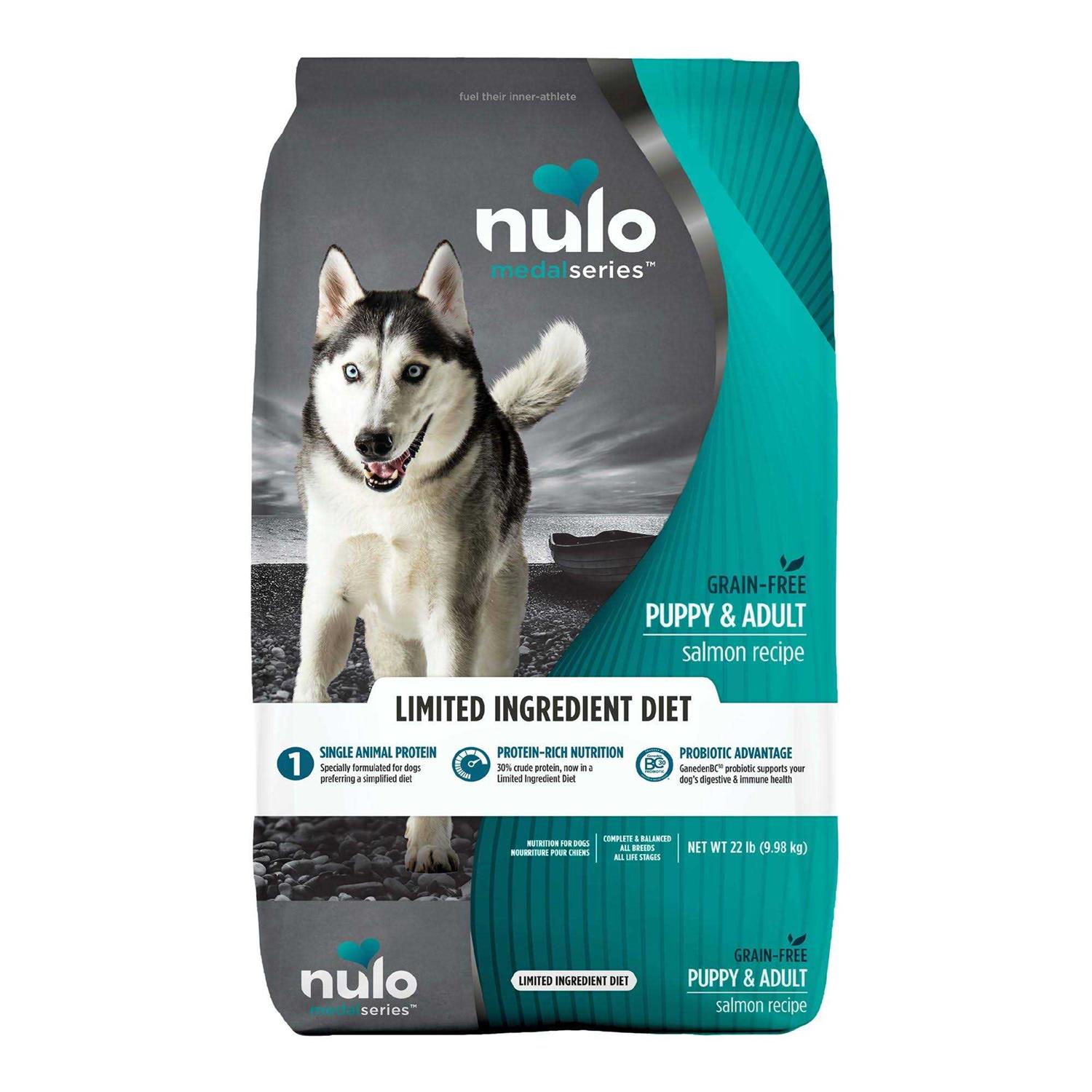 Nulo MedalSeries Grain Free Limited Ingredient Puppy & Adult Salmon Dog Food