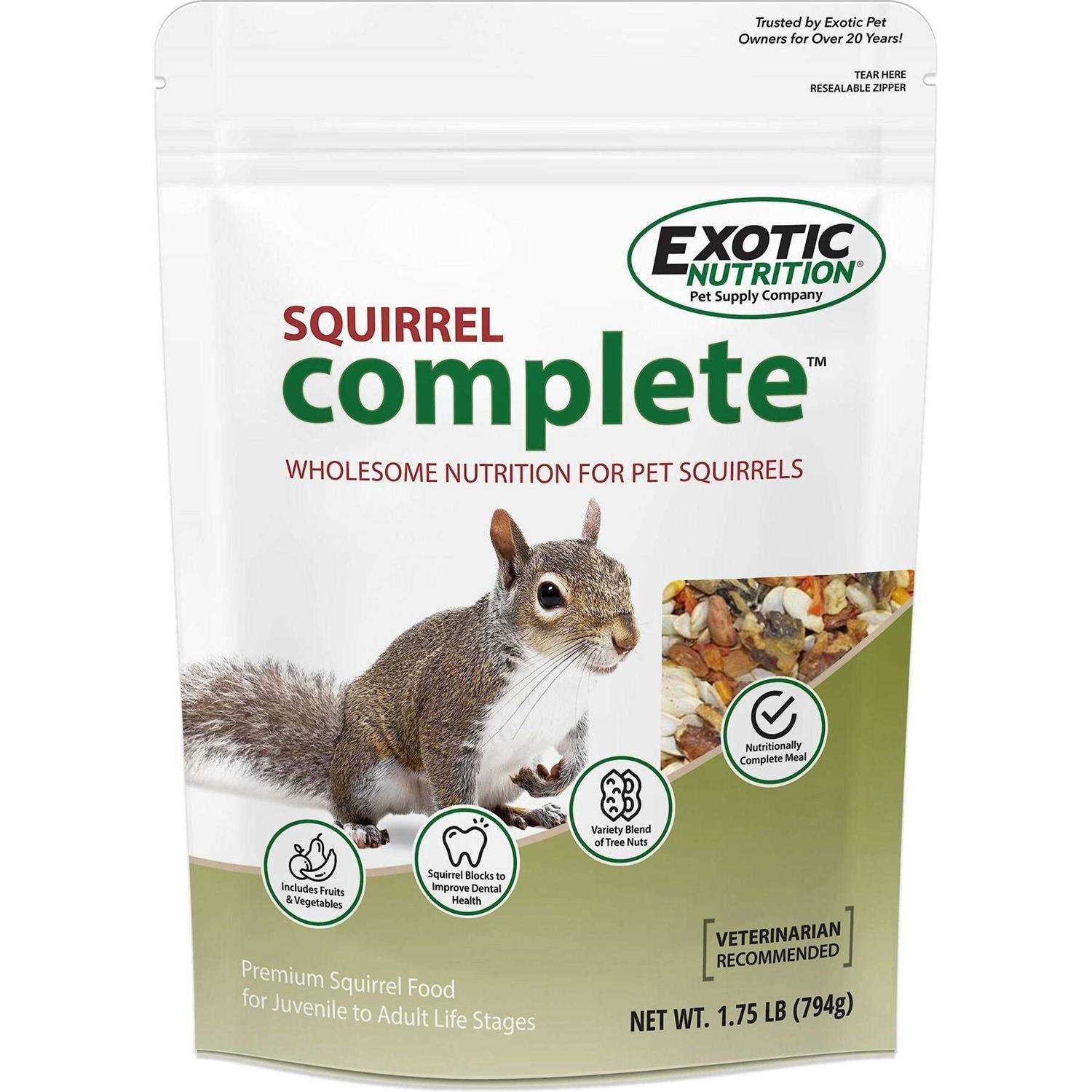 Exotic Nutrition Complete Squirrel Food