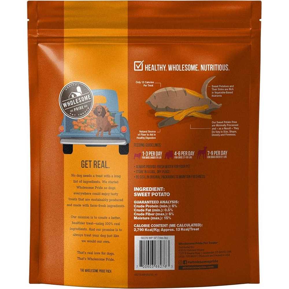 Wholesome Pride Sweet Potato Fries Dog Treats